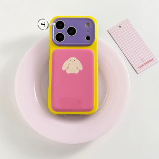 Dopamine Màu Sắc Tương Phản Động Vật Nhỏ Thích Hợp Cho 17promax Hai Lớp iphone16 / 15 Vỏ Cứng Điện Thoại Di Động Dễ Thương