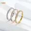< Honeyba > Nhẫn kim cương dát đẹp đơn giản thời trang Nhẫn đeo tay sáng bóng bằng thép không gỉ dành cho nam giới nhẹ nhàng sang trọng Nhẫn đôi đẹp