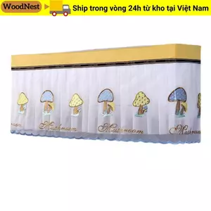 Vỏ AC WOODNEST, Vỏ bụi điều hòa di động chống bụi, Vỏ bảo vệ nhẹ treo tường có thể giặt được Hộ gia đình