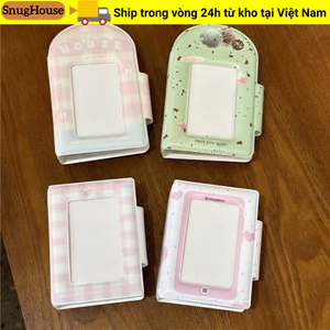 SNUGHOUSE Album Kpop, Hộp Đựng Photocard Quà Tặng 3 inch, Mini 32 Túi Giá Đỡ Ảnh Thần Tượng