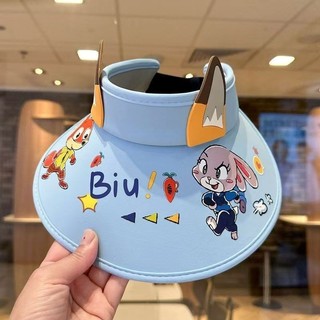 Mũ chống nắng trẻ em - mũ hở đỉnh rộng vành  mũ lưỡi trai hoạt hình bé trai bé gái mùa hè