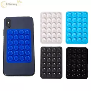 Tấm hút cao su silicon EDIWANY, Tấm hút silicon dính bền bỉ, Giá đỡ cốc hút đa chức năng 24 mét vuông Giá đỡ điện thoại di động để lưu trữ văn phòng tại nhà