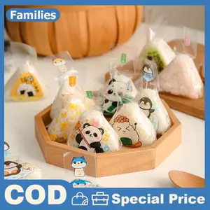 50 / 100 Chiếc Japenese Tam Giác Cơm Bóng Dùng Một Lần Túi Đựng Nori Onigiri Túi Sushi Sushi Làm Khuôn Bento Phụ Kiện