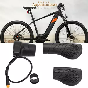 Tay cầm ga IAPPORTUNIA E-Bike, Tay ga xe đạp điện chống nước nửa xoắn, Tay cầm bên phải bền bỉ FT 76X Xe tay ga điện điều khiển tốc độ