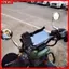 YRBWD Gương Bên, Bend Rod lồi Gương Chiếu Hậu Xe Máy, Vintage Tròn Tay Cầm Bạc Thanh Cuối Gương Đa Năng
