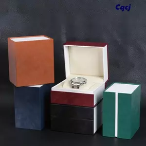 Hộp đựng đồng hồ CQCJ da PU thời trang, dạng lật, hộp đơn trưng bày bộ sưu tập, phù hợp du lịch