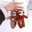 YUUKII Sloth Mặt dây chuyền nhỏ, Mặt dây chuyền mô phỏng Con lười động vật nhồi bông, Móc khóa mềm dễ thương Mô phỏng Sloth Pendan