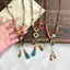LUImo Phong Cách Trung Hoa Gốm Hạt Mặt Dây Chuyền Nelace Handmade Có Thể Điều Chỉnh Retro Ne Trang Sức Nữ Mặc Hàng Ngày Quà Tặng SBS