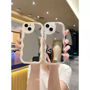 Ốp Điện Thoại Di Động Cho Samsung Galaxy A55 A35 A07 a27 A56 A36 A17 A15 A25 A05 A54 A52 5G Vỏ Gương Trang Điểm Sang Trọng Silicon Thời Trang Sóng Điểm