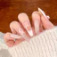 Pre-Made Có Thể Tháo Rời Làm Đẹp Dày Móng Tay Trắng Làm Đẹp Băng Miếng Dán Có Thể Đeo Được Thành Miếng Dán Móng Tay Trong Suốt Móng Tay Phong Cách Pháp