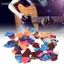 Guansfs Bộ 100 Miếng Gảy đàn Guitar đầy màu sắc cho đàn Ukulele Bass điện Công cụ bảo vệ ngón tay Các loại màu sắc (0,46 x 100)