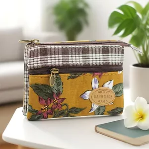 Bông Hoa Ví Đựng Tiền Xu Nữ Nhiều Lớp Túi Đựng Tiền Xu 4 Lớp Tách Biệt Ví Nhỏ Túi Đựng Tiền Xu Di Động Mini Túi Bảo Quản