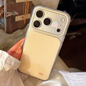 Ốp Điện Thoại Kính Polka Dot House Cho iPhone 17 Pro Max 16 15 14 Vỏ Bảo Vệ Chống Sốc