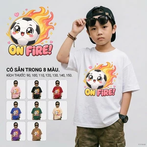 Áo cộc tay bé trai Thấm hút mồ hôi Không gây kích ứng da bé trai 10-40kg