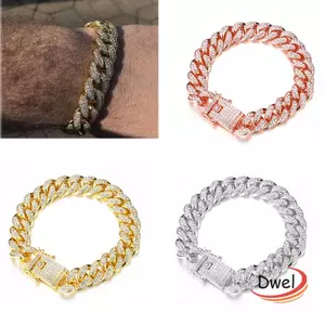 Dây chuyền liên kết DWEL Chiều rộng 12 mm Vòng đeo tay thời trang Hip Hop