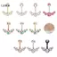 LUImo Pha Lê Bụng Nút Nhẫn Rốn Nhẫn Zircon Tòn Ten Cơ Thể Bụng Barbell Trang Sức Xuyên Bụng Nút Nhẫn Dành Cho Nữ Bụng Rốn Nhẫn SBS