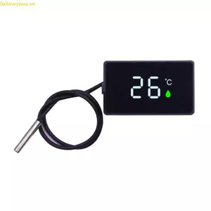Nhiệt kế chống nước có độ chính xác Fol với màn hình LED sáng để đọc nhiệt độ chính xác trong mọi môi trường