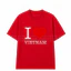 （Giao hàng 24h）Angela Áo Thun Việt Nam I LOVE VIETNAM In Hình Du Lịch Nam Nữ Unisex Cổ Tròn Chất Cotton Local Brand