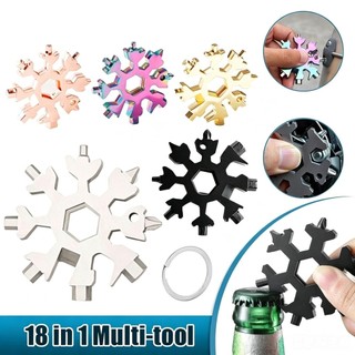 Cờ Lê Đa Năng 18 Trong 1 Hình Bông Tuyết Bằng Thép Không Gỉ