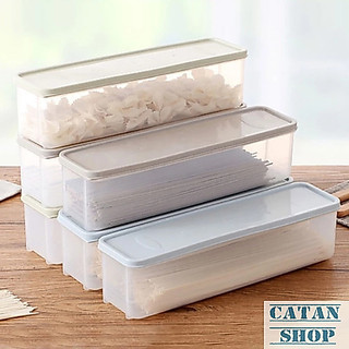 Hộp Đựng Thực Phẩm, Hộp Mì Ý Nhựa Trong Suốt Nắp Kín Chống Ẩm Mốc Bảo Quản Khô Ráo