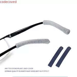 CODECOVED Kính Mắt Đền Cuối, Khung Chân Che Kính Đan Đền, Kính Thoải Mái Cố Định Đền Chống Mất Kính Chống Trơn Trượt Chân Ngoài Trời