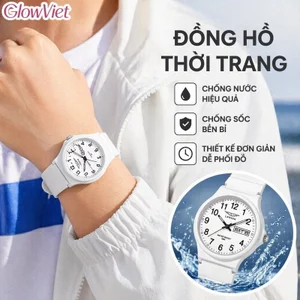 Đồng Hồ Đeo Tay Kỹ Thuật Số Chống Nước Chống Sốc Dây Silicon Lịch Kép Màn Hình Sáng