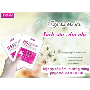 20-50 miếng mặt nạ b5 ISOLUX whitening repair sodium DNA B5 HQ dưỡng trắng mờ thâm sạm nám hd 2029 IS52