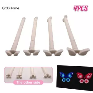 GCDHome 4 DIY Graffiti Hoa Bướm Họa Tiết Mặt Trăng Hoa Chấm Hoa Bộ Dụng Cụ Dập Nổi Bút Nghệ Thuật Tem Bút HOT