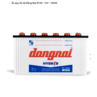 Bình ắc quy nước 12v hybryd đồng nai N100 | 12V - 100ah ( tặng acid châm bình )