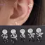 5 Cặp Mini Trong Suốt Nhựa Tai Ngôi Sao Tai Sti Dành Cho Nữ Chống Dị Ứng Earlobe Bảo Trì Cần Bông Tai Trang Sức