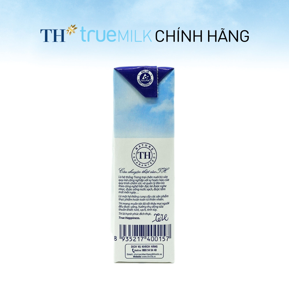 Thùng 48 hộp sữa tươi tiệt trùng TH true MILK có đường 180 ml (180 ml x 48)