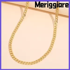 Vòng cổ mạ vàng MERIGGIARE, Vòng cổ màu vàng phong cách đá kim loại, Đột nhiên phong phú nhiều kích cỡ Vòng tay mạ vàng mạ vàng cho bé gái