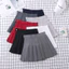 Nữ Nhật Bản JK Xếp Ly Váy Nữ Sinh Viên Cao Cấp Chắc Chắn Chữ A Váy Mini