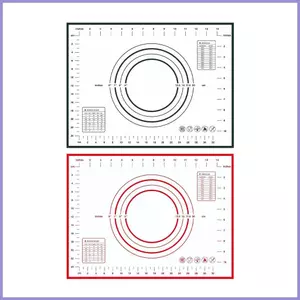Thảm làm bánh ngọt cho bột cán 15,75x11,81 Inch Thảm lót bánh silicon chống dính để cắt bánh quy Bánh mì Pizza mueadsyvn