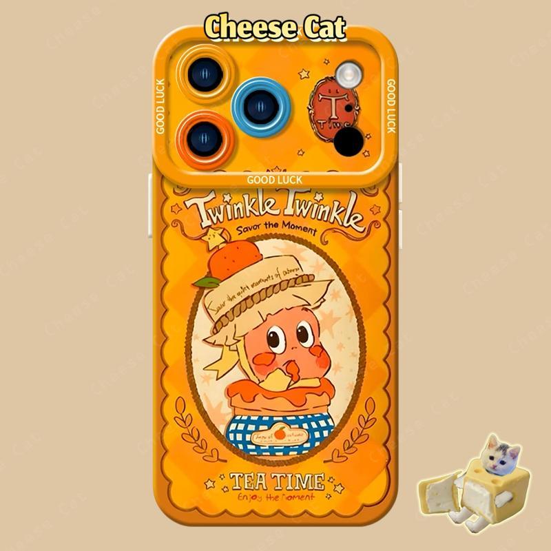 Twinkle Bánh Cam Gương Giá Đỡ Điện Thoại Ốp Lưng Điện Thoại iPhone 17 Pro 16 15 14 Plus Xs XR 7 8 Plus 11 12 13 Pro Max