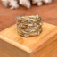 Phụ kiện nhẫn đa năng phiên bản vàng thời trang dành cho nữ Nhẫn tổ chim Zircon đầy sao