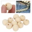 PYCOU 100 Chiếc Hạt Gỗ Thủ Công Khoan Sẵn, Đường Kính Lỗ Màu Gỗ 5 Mm Quả Cầu Gỗ Rời Chưa Hoàn Thành, Đường Kính 20 Mm Đồ Trang Sức DIY