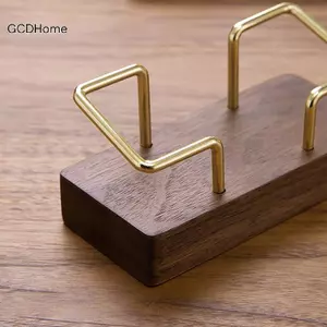 GCDHome Hộp Đựng Danh Thiếp Người Tổ Chức Văn Phòng Để Bàn Trưng Bày Chân Đế Ghi Nhớ Phụ Kiện Để Bàn Kệ Nhà Gỗ Đựng Thẻ Lưu Trữ HOT