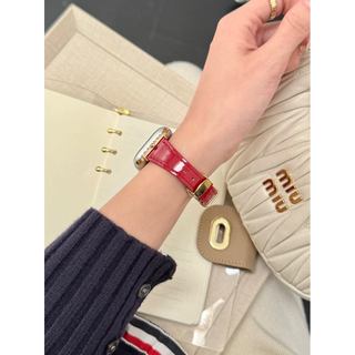 Dây đeo da thật bằng đồng kim cương Thích hợp cho đồng hồ thông minh S11 10 9 8 ULTRA 7 6 5 4 SE 3 2 1 Kích thước 38mm40mm41mm42mm44mm45mm46mm49mm