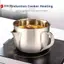 Dụng cụ tách mỡ có nắp và thiết kế vòi kép, Dụng cụ lọc nước và nước sốt bằng thép không gỉ cho nước cốt, súp, bột, tay cầm cảm ứng mát mẻ VN
