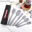 {AKIN} Bộ 6 thìa silicon cấp thực phẩm Dụng cụ nấu ăn chống dính chịu nhiệt Baking Turner Dụng cụ nhà bếp linh hoạt {a}