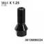 36136890324, Dành Cho Xe BMWWheel-Nut Stud Bolt, M14 X 1.25 Đen-F25 X3 E70 X5 / Mới