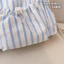 Ba lô sinh viên PYCOU, Ba lô đóng nắp Nylon dây rút sọc, Đơn giản nhẹ dung tích lớn Du lịch đa chức năng Daypack Teen Girl