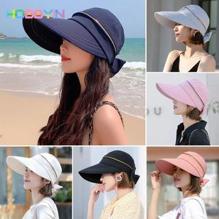 Mũ chống nắng HOBBYIN Vành rộng Mũ Panama ngoài trời có thể gập lại thông thường