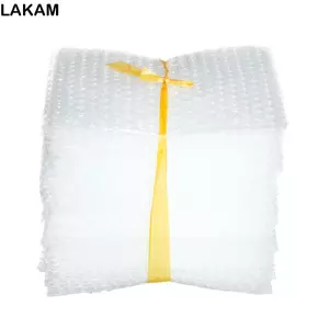 LAKAM 50 chiếc Túi bong bóng màu trắng Túi đóng gói xốp hai màng nhựa PE