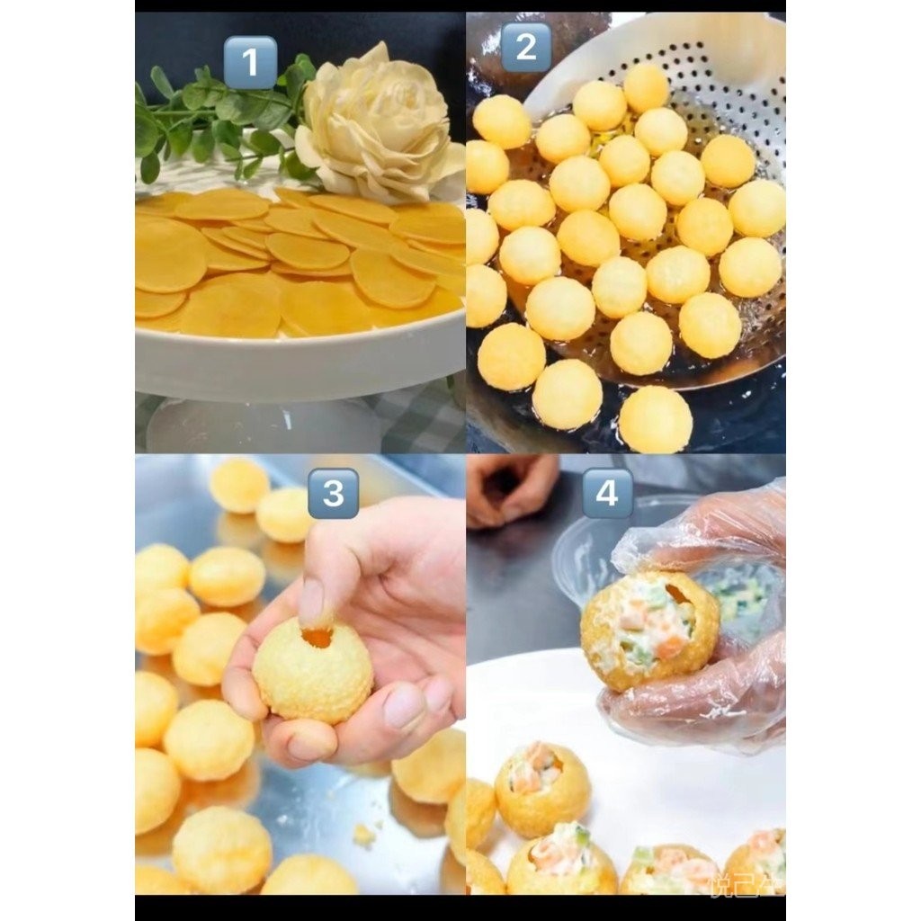 Đồ ăn nhẹ Ấn Độ Nhập Khẩu Quả Bóng Rỗng Khoai Tây Chiên Quả Bóng giòn Chính Hãng 200g