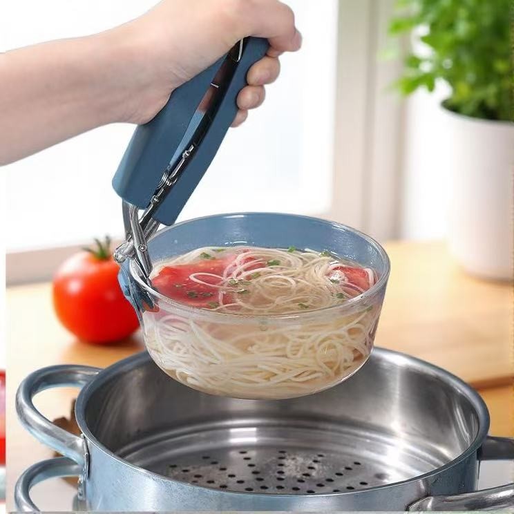 Combo 3 Món Dụng Cụ Kẹp Gắp Kẹp Bát Đĩa, Găng Tay Nhắc Nồi Chống Nóng,Kẹp Thức Ăn Nóng,Thép Không Gỉ