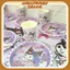 Set 10 đĩa / 10 cốc giấy in hình Kuromi - Cinnamorol - Melody trang trí sinh nhật - tiệc party