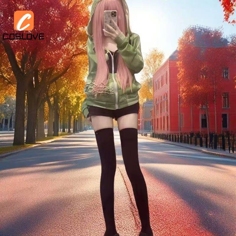 Phong Cách Mới Bộ Đồ Cosplay Minecraft Creeper, Quần Áo Dài Tay Màu Xanh Dễ Thương Cho Bé Gái