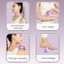 Bóng Massage rung YUUKII, Bóng Fascia nén nóng hấp phụ bằng điện, Máy mát xa thư giãn cơ bắp bằng silicon có thể sạc lại USB nhỏ